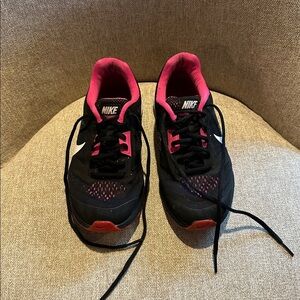 Nike Black and Pink Athletic Sneakers